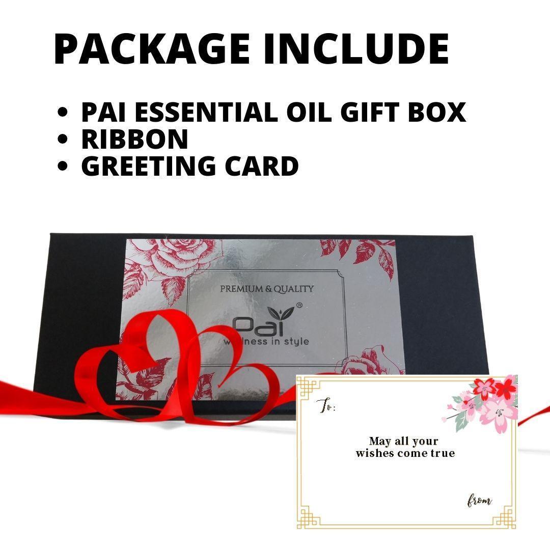 PAI - Add On Essential Oil Gift Box (Empty) Complimentary Ribbon, Greeting Card - PAI Wellness