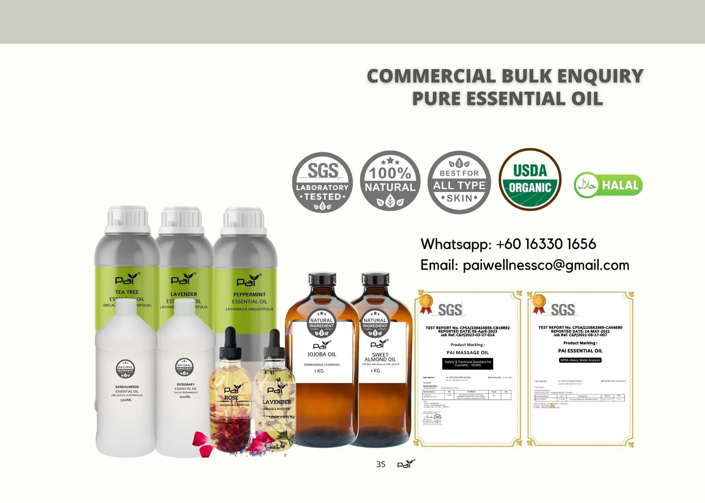 PAI Wholesale Agarwood Essential Oil – Deep Luxurious Exotic