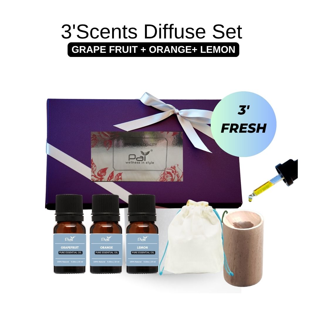 PAI Home Living 3 Scent Diffuser Set -Zesty Fresh