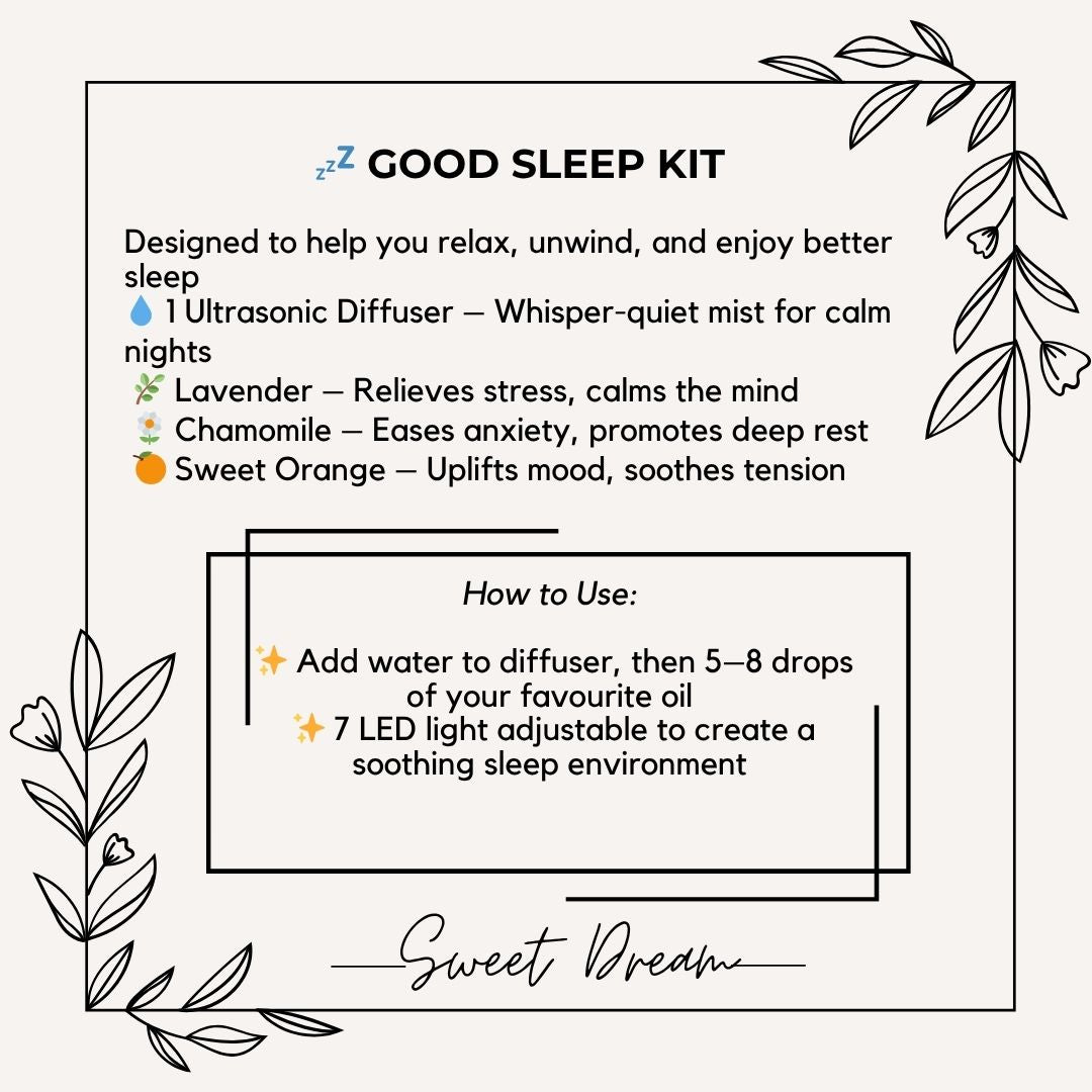 PAI - Set Diffuser Perlengkapan Tidur Nyenyak 4 in 1