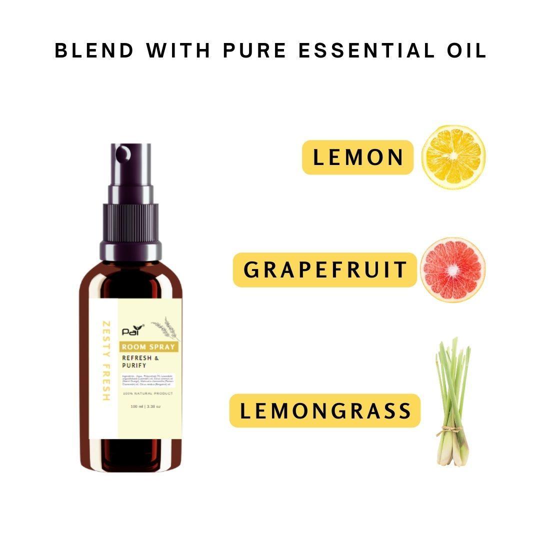 PAI - Zesty Fresh Room Spray – Uplifting Citrus Aromatherapy