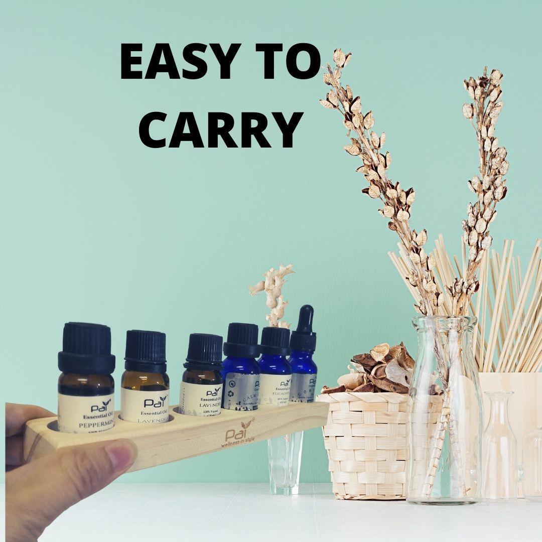 PAI - Wooden Essential Oil Holder (6 in 1) - PAI Wellness