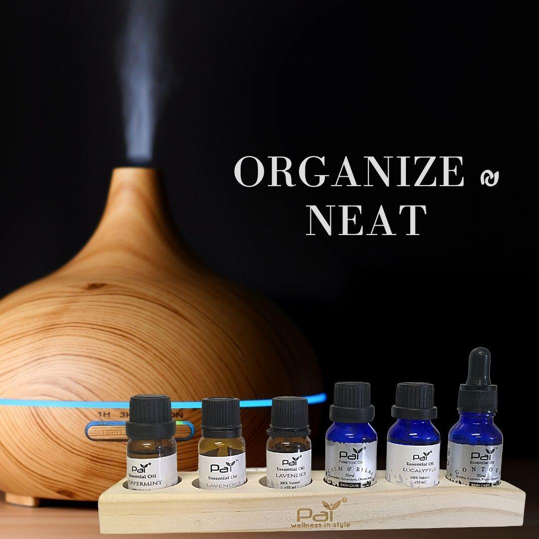 PAI - Wooden Essential Oil Holder (6 in 1) - PAI Wellness