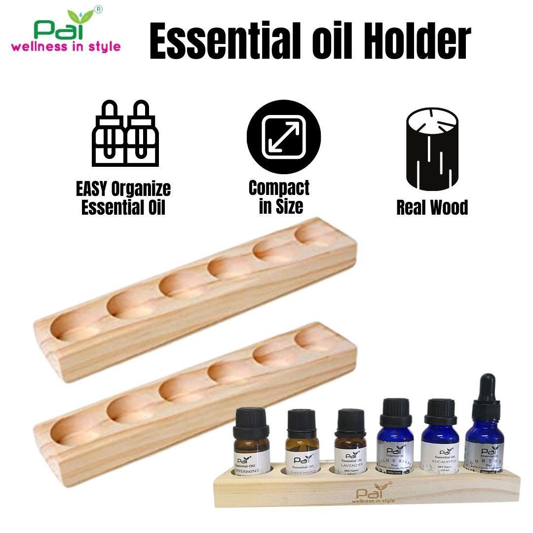 PAI - Wooden Essential Oil Holder (6 in 1)