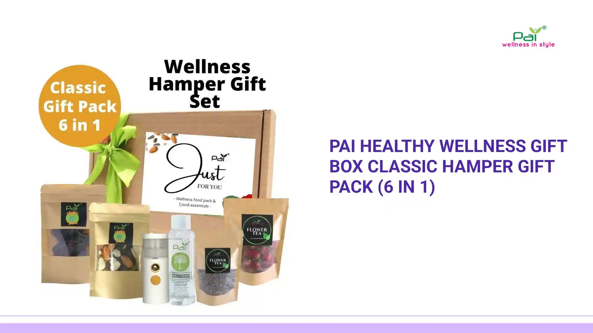 PAI Healthy Wellness Gift Box Classic Hamper Gift Pack (6 in 1) by@Outfy