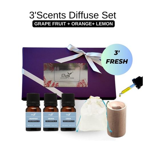 PAI Home Living 3 Scent Diffuser Set -Zesty Fresh