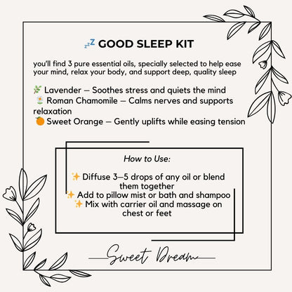 PAI - Good Sleep Kit Certified Pure Essential Oil
