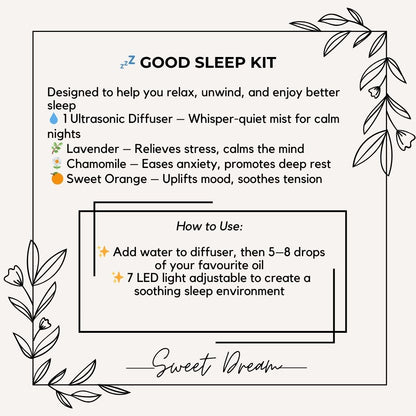PAI - Set Diffuser Perlengkapan Tidur Nyenyak 4 in 1
