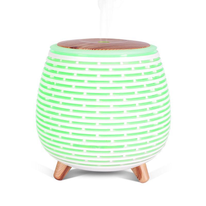 USB Diffuser Stripe Wood Table Lamp (90ml) | Shop Diffuser | PAI Wellness