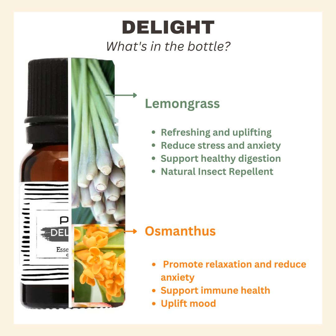 Pai Basic Blend Essential Oil -Focus / Breath/ Delight/ Clease/ Detox 10ml