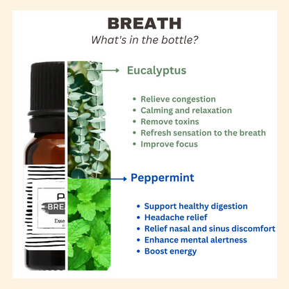 Pai Basic Blend Essential Oil -Focus / Breath/ Delight/ Clease/ Detox 10ml