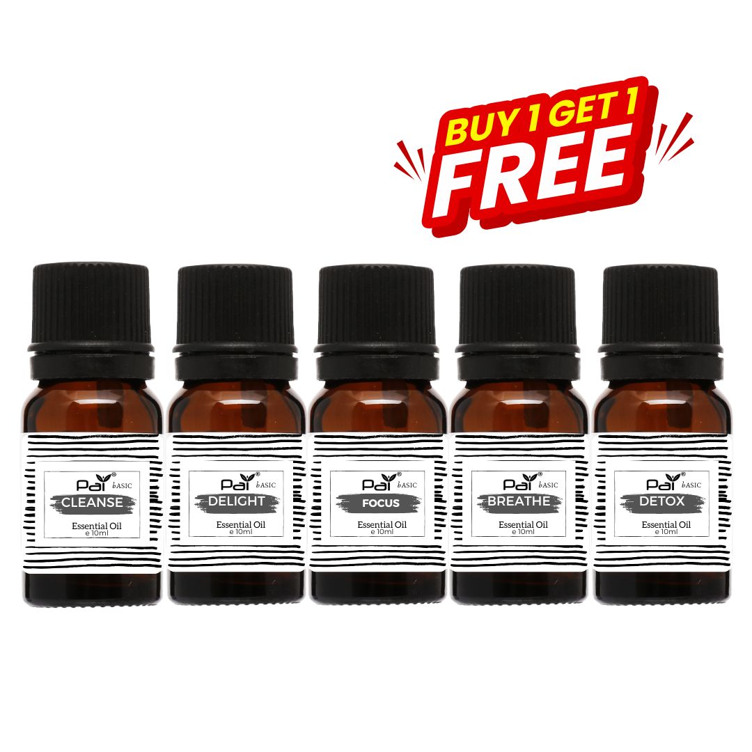 Pai Basic Blend Essential Oil -Focus / Breath/ Delight/ Clease/ Detox 10ml